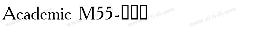 Academic M55字体转换